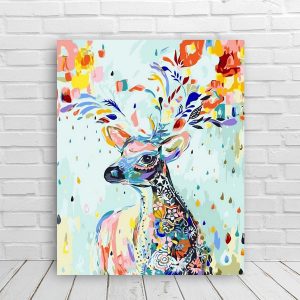 Colourful deer | 35easy Paint By Number