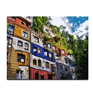 Hundertwasser House in Vienna | 35easy Paint By Number