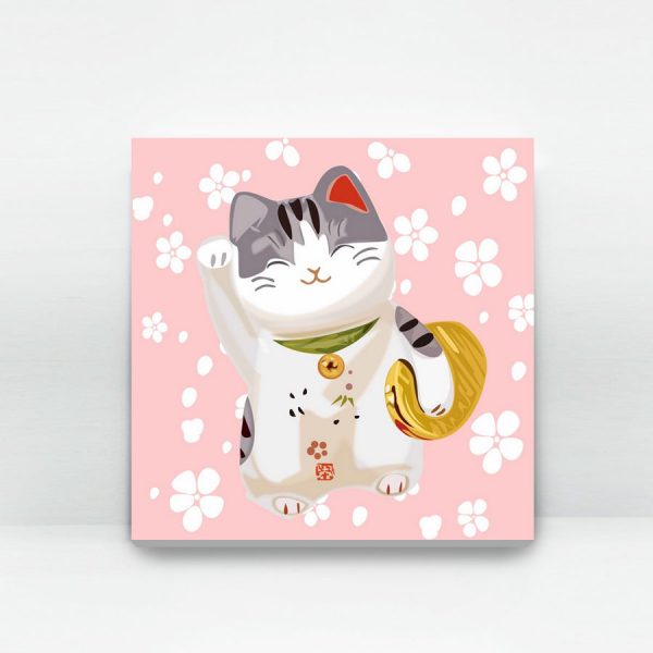 Japanese Waving Cat | 35easy Paint By Number