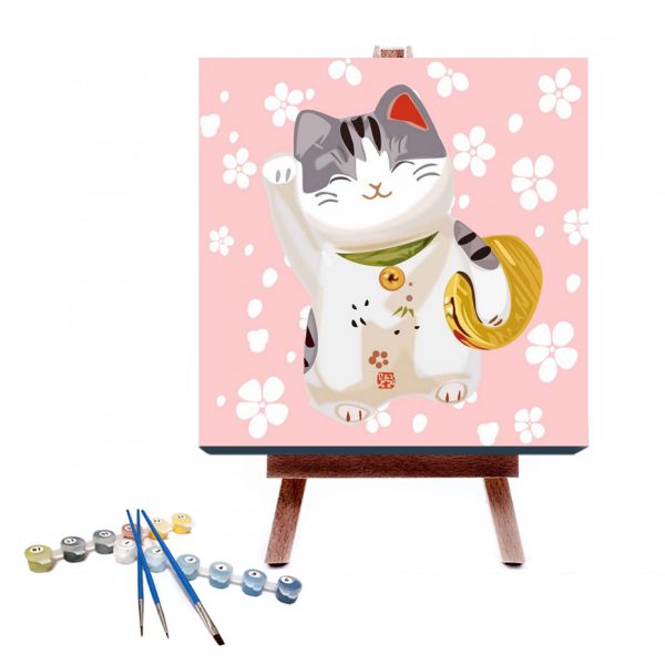 Japanese Waving Cat | 35easy Paint By Number