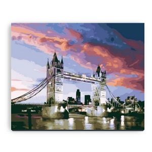Sunset at Tower Bridge in London UK | 35easy Paint By Number
