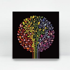 Rainbow Tree | 35easy Paint By Number