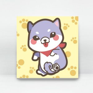 Colourful Cute Dog - Shiba Inu | 35easy Paint By Number
