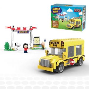 SNOOPY系列 - Snoopy Yellow School Bus | Mini Building Blocks