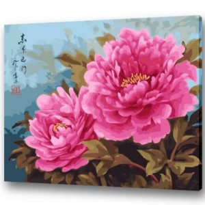 Blooming Peony, represents Prosperity | 35easy Paint By Number