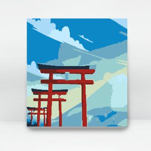 Japanese Torii | 35easy Paint By Number